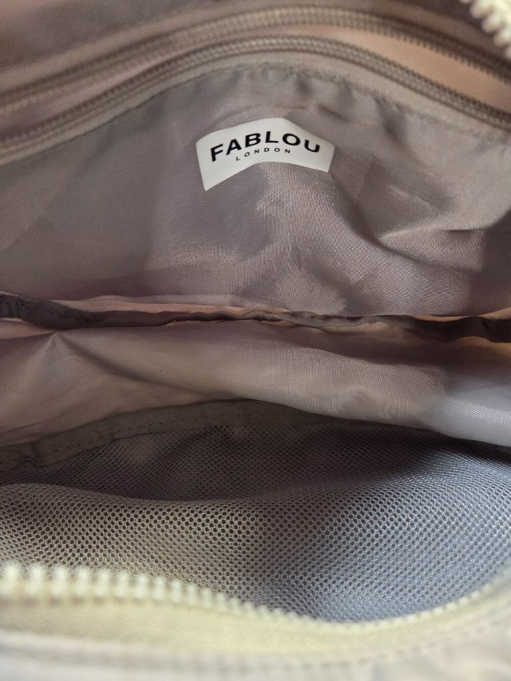 FABLOU LONDON Luna Steel Gray Crossbody Purse Women Medium - Picture 9 of 12